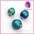 New design oval shape loose mood bead lapis lazuli changing color beads